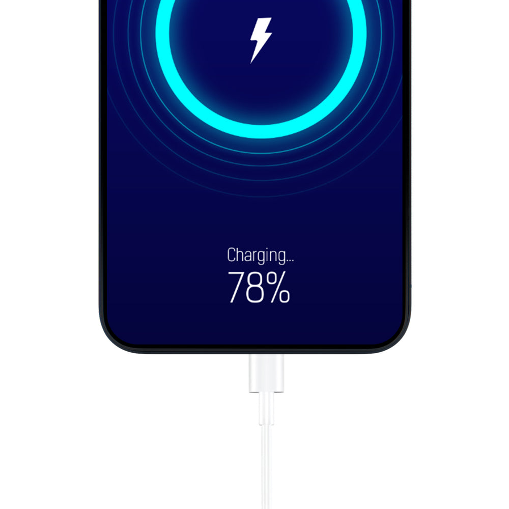 3mk Kabel 3in1 USB-A - mikro USB / Lightning / USB-C 1.2m 20V/2.4A 15W - hvid