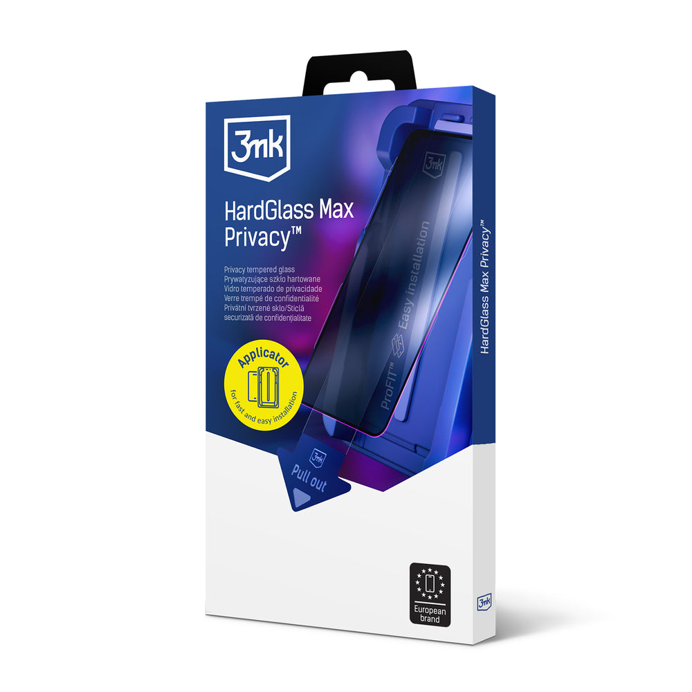 9H hærdet glas med 3mk HardGlass Max Privacy filter til Samsung Galaxy S24 / S25