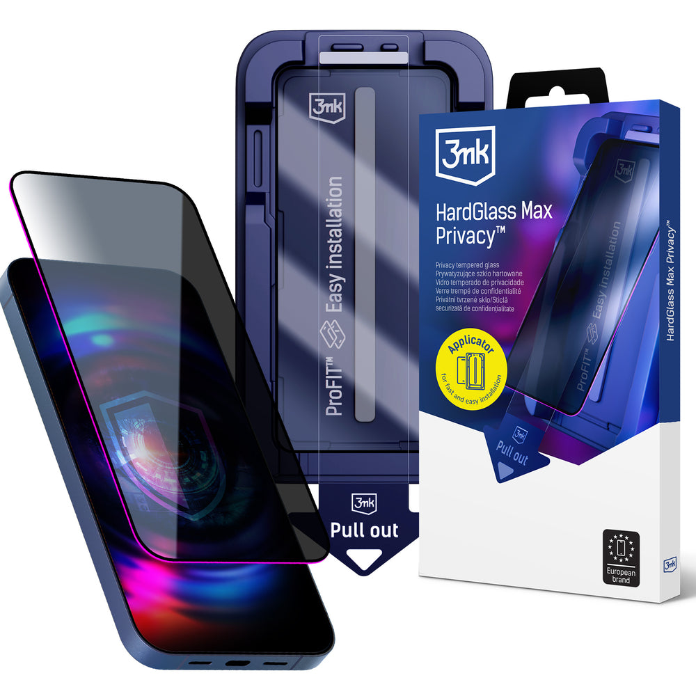 9H hærdet glas med 3mk HardGlass Max Privacy filter til Samsung Galaxy S25 Edge
