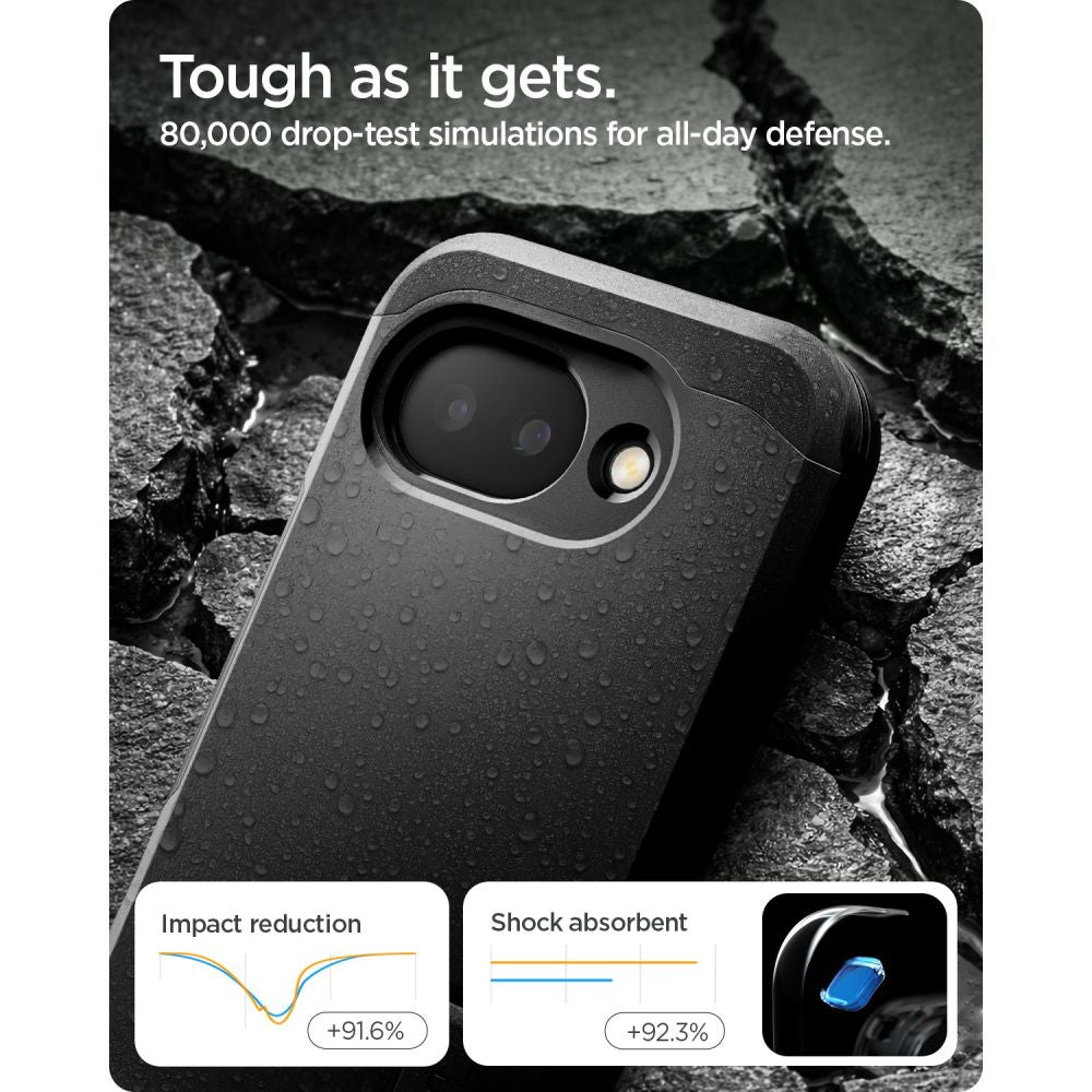 Spigen Tough Armor Mag MagSafe-hylster til Google Pixel 10A - sort