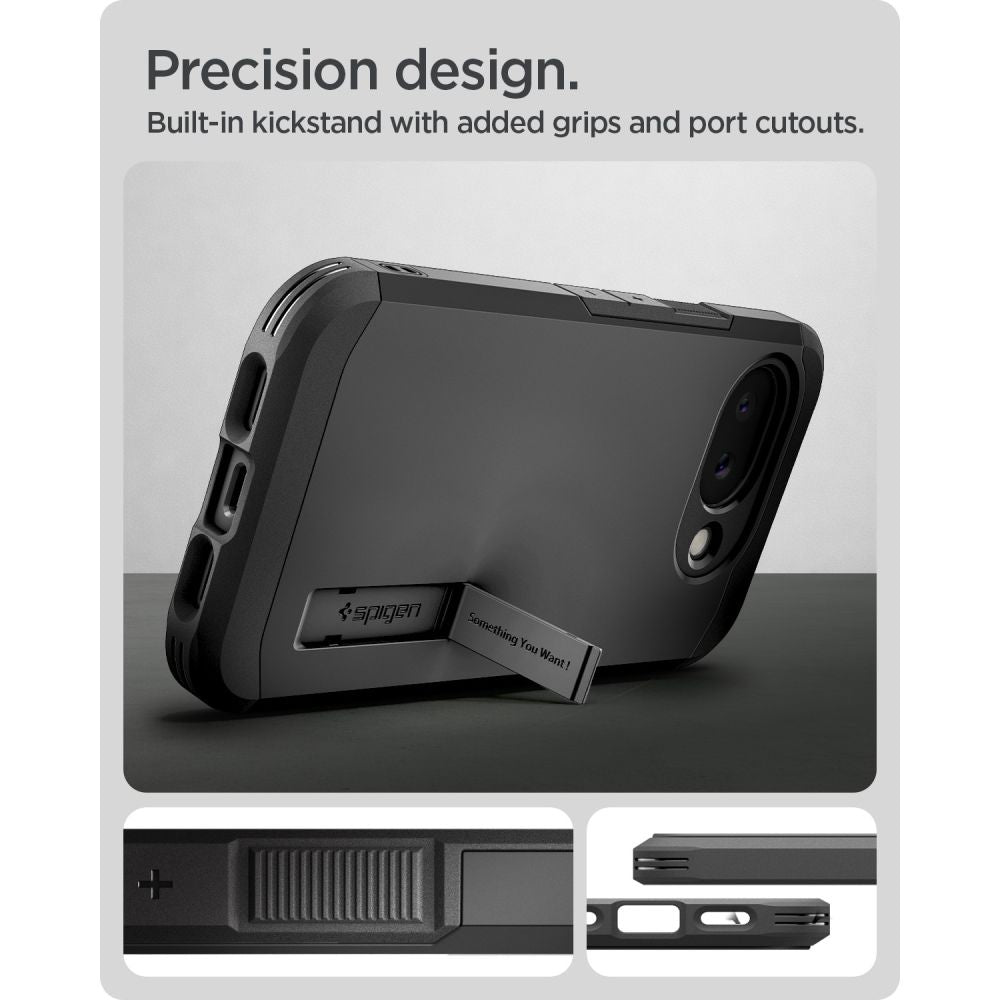 Spigen Tough Armor Mag MagSafe-hylster til Google Pixel 10A - sort