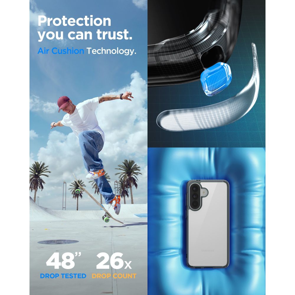 Spigen Ultra Hybrid Case til Samsung Galaxy A57 5G - Gennemsigtig