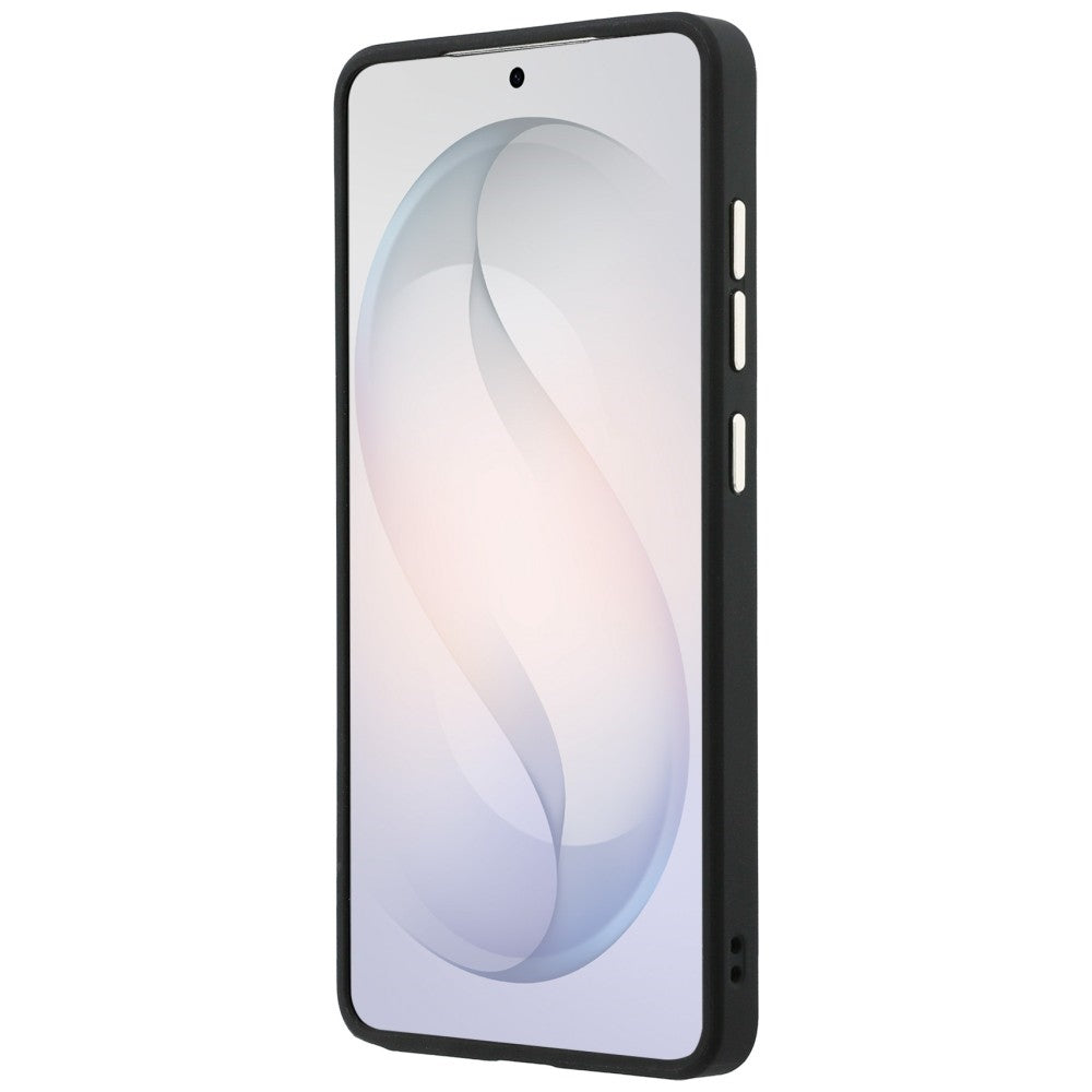 Guess Saffiano Peony Embossed Ring MagSafe Case til Samsung Galaxy S26 Ultra - sort