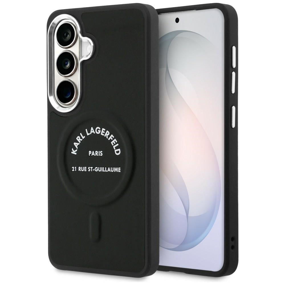 Karl Lagerfeld Embossed Ring RSG Logo MagSafe Case til Samsung Galaxy S26+ - sort