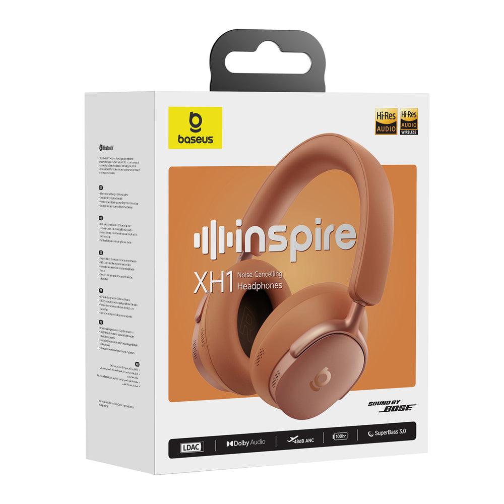 Baseus Inspire XH1 Sound by Bose ANC Dolby Audio wireless headphones, Starry Heat color