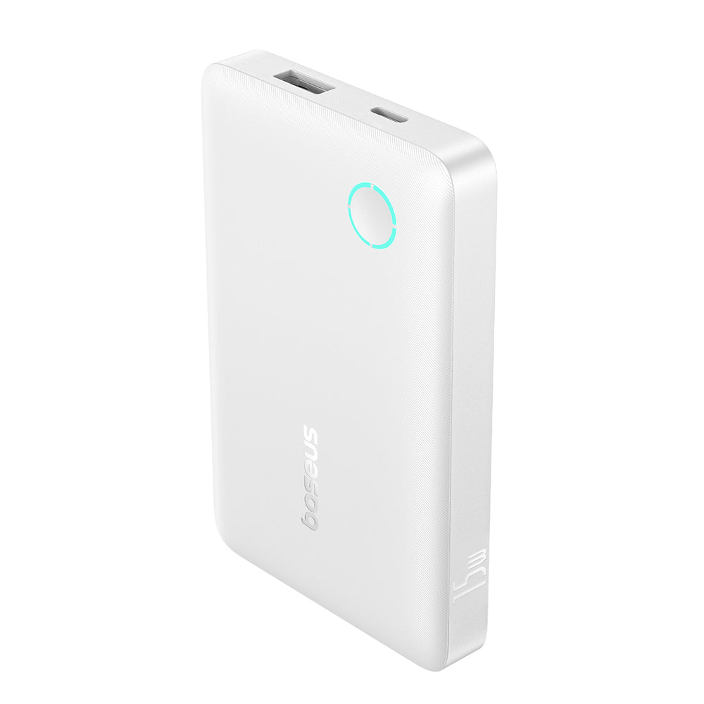 Baseus EnerFill FP11 10000mAh 15W Power Bank with White USB-C Cable 20V/3A 30cm - White