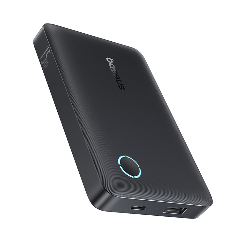 Baseus EnerFill FP11 Power Bank 10000mAh 15W (with black Simple USB-C - USB-C 20V/3A 30cm cable) - black