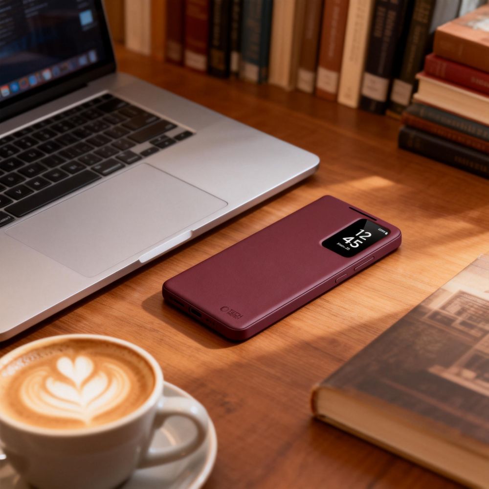 Tech-Protect Smart Wallet Case til Samsung Galaxy A57 5G - Burgundy