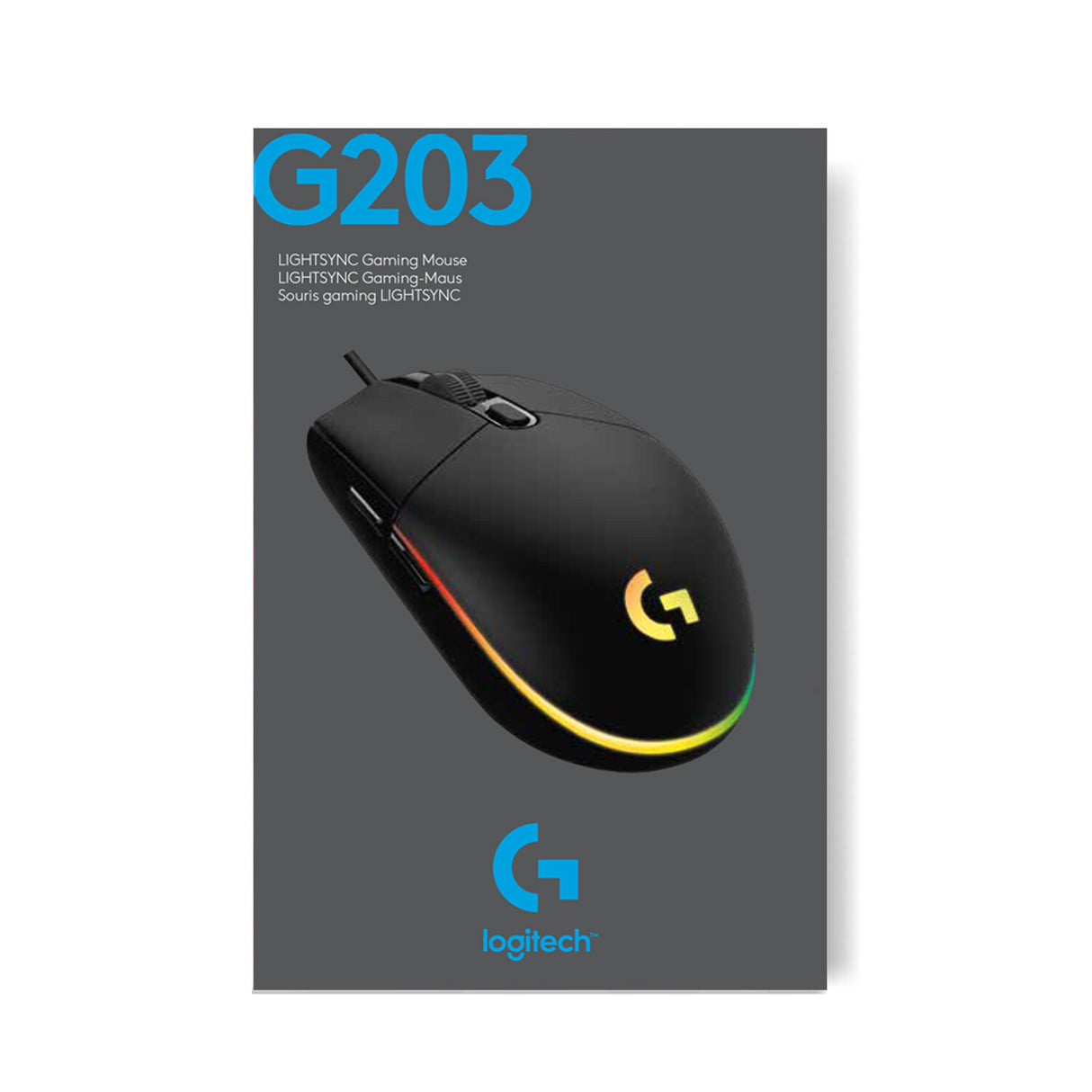 Logitech G 910-005796 mus Spil Højre hånd USB Type-A 8000 dpi