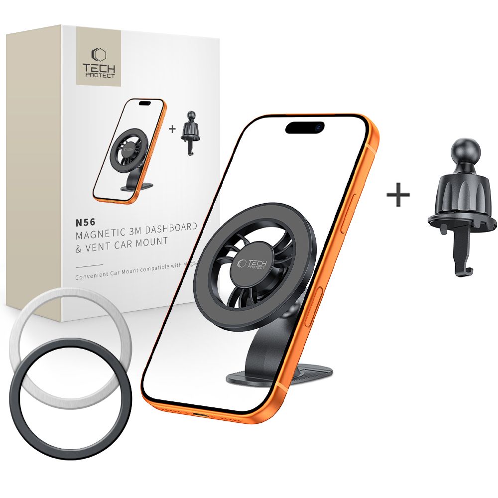Tech-Protect N56 bilholder til cockpit/luftventil - sort