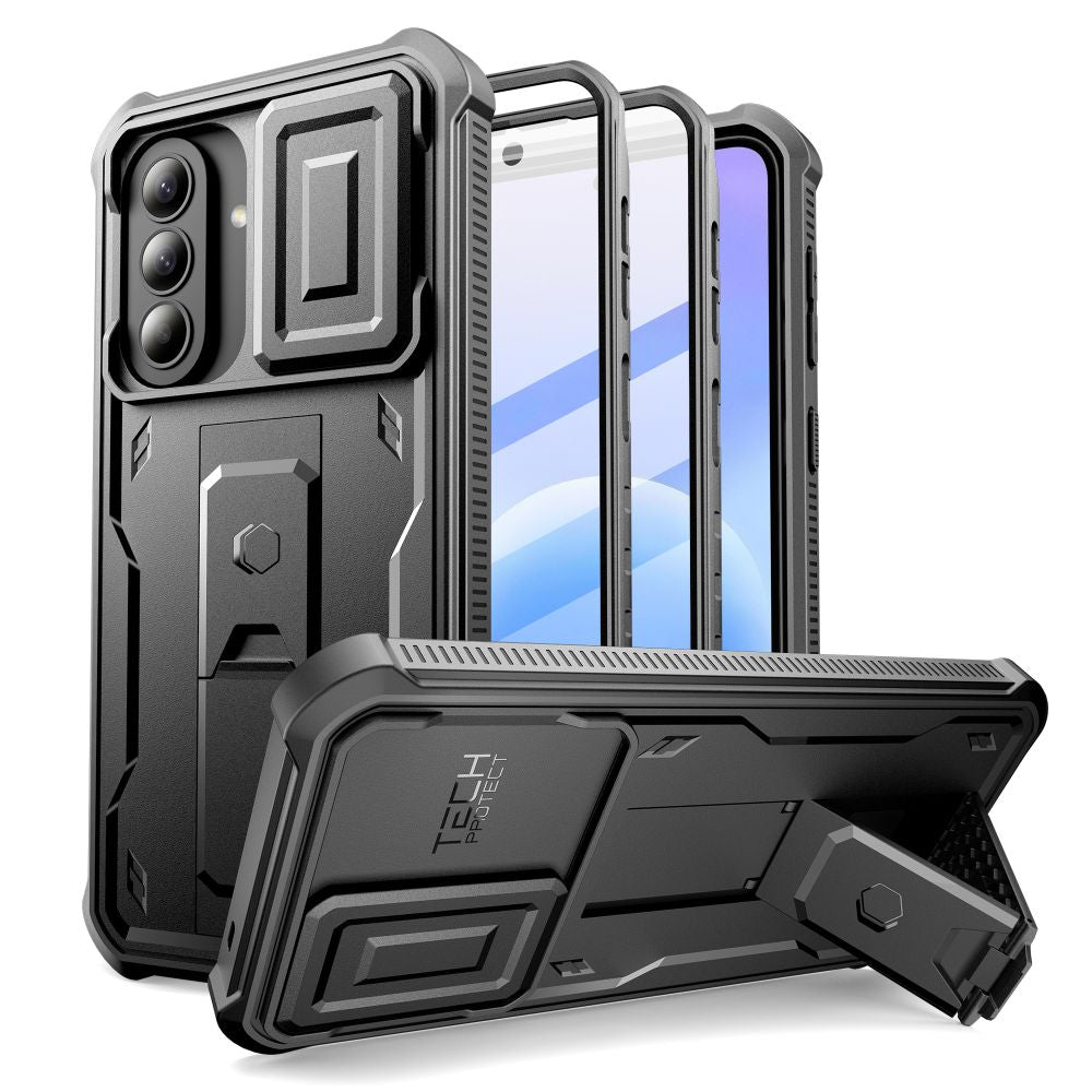 Tech-Protect Kevlar Cam+ 2-Set Case til Samsung Galaxy A57 5G - sort