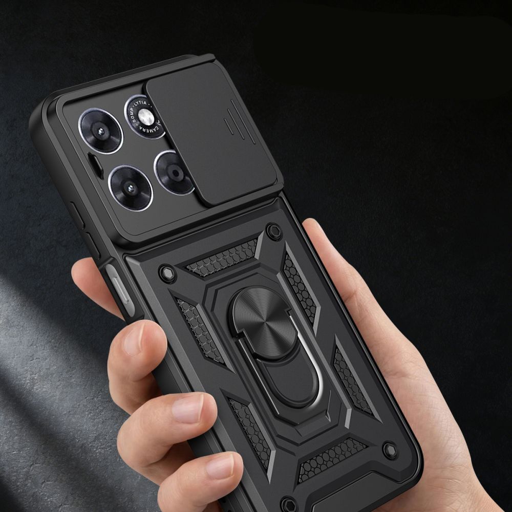 Tech-Protect CamShield Pro Case til Motorola Moto G57 Power / G67 Power - sort