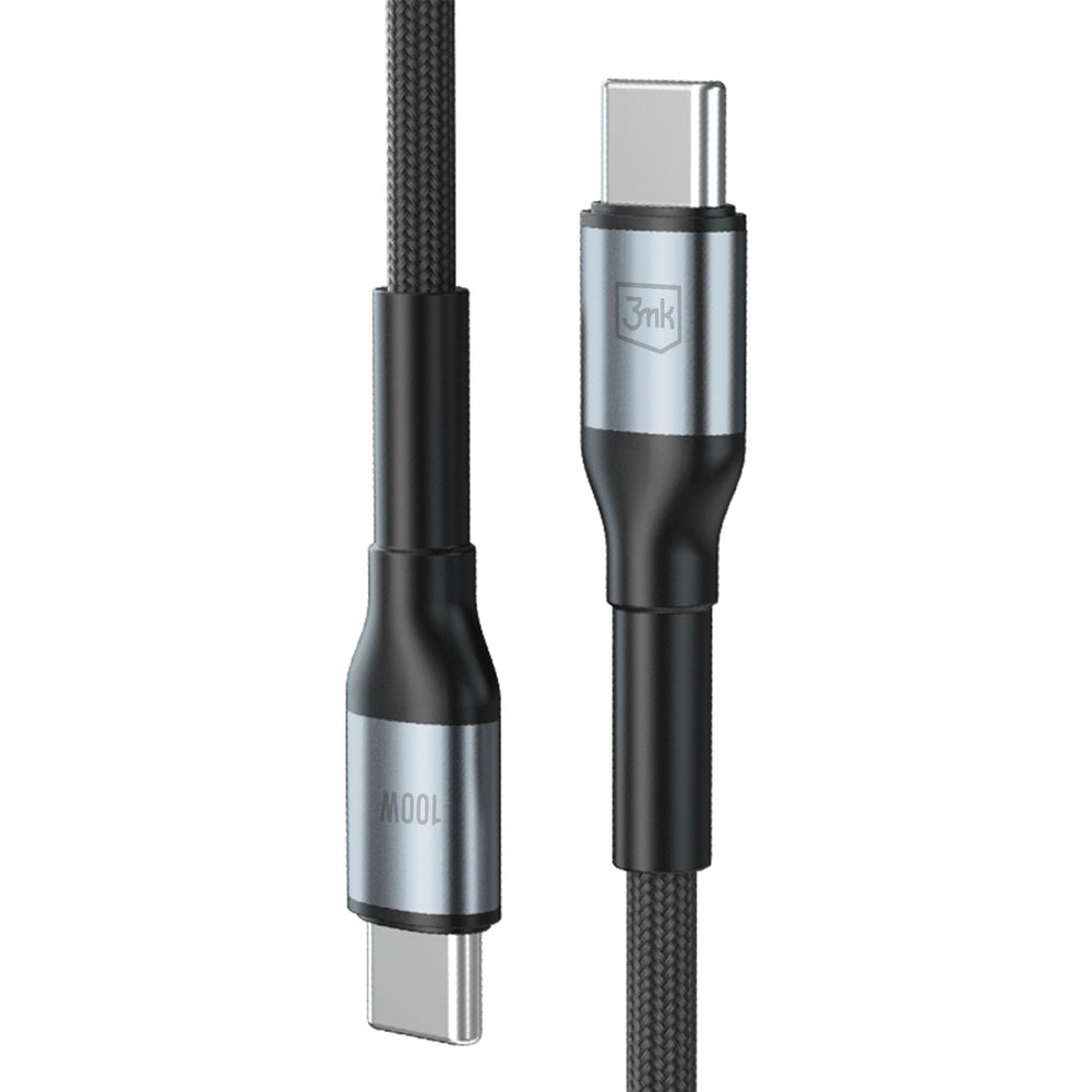 3mk Hyper Cable N-SERIES USB-C / USB-C 3m PD 3.0 QC 3.0 20V / 5A 100W - black