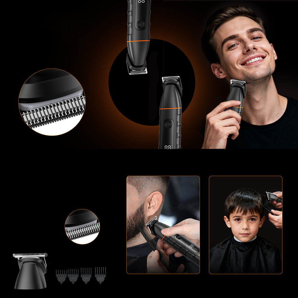 MAXGROOM LK-892 multifunctional trimmer with replaceable tips - black