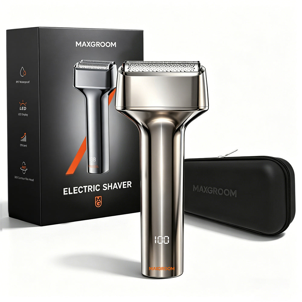 MAXGROOM WF-2037D foil electric shaver IPX7 - silver