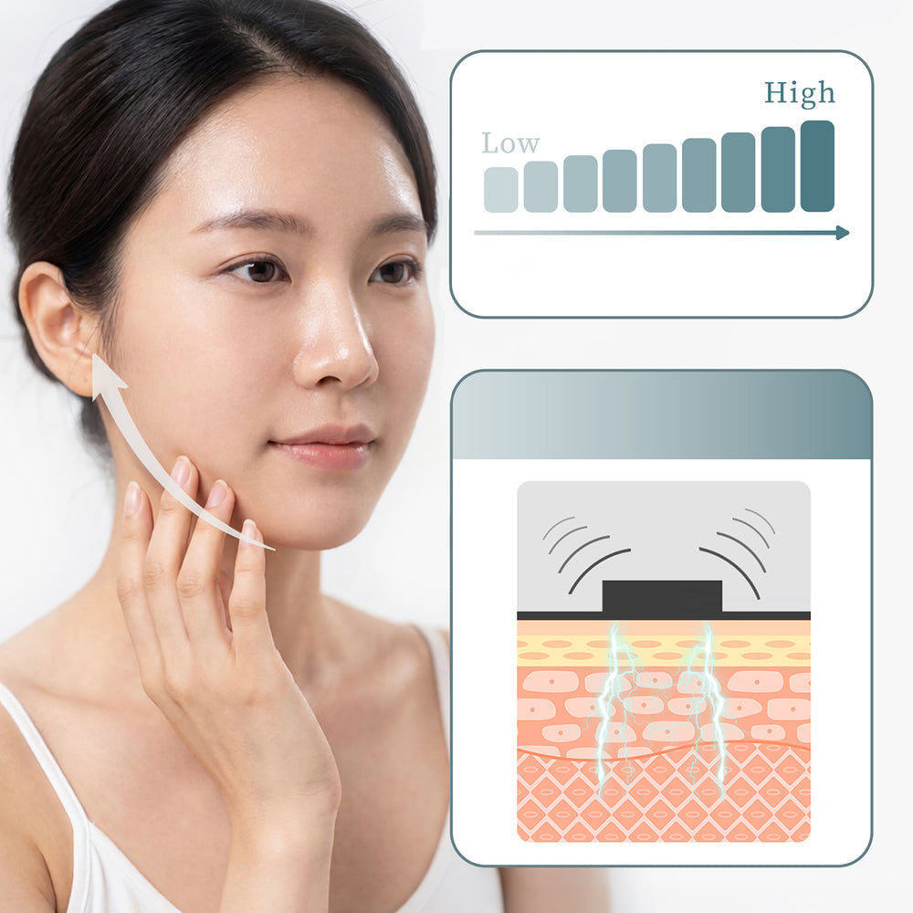 Belleskin by MAXGROOM M-170 EMS LED Face and Chin Massager - White