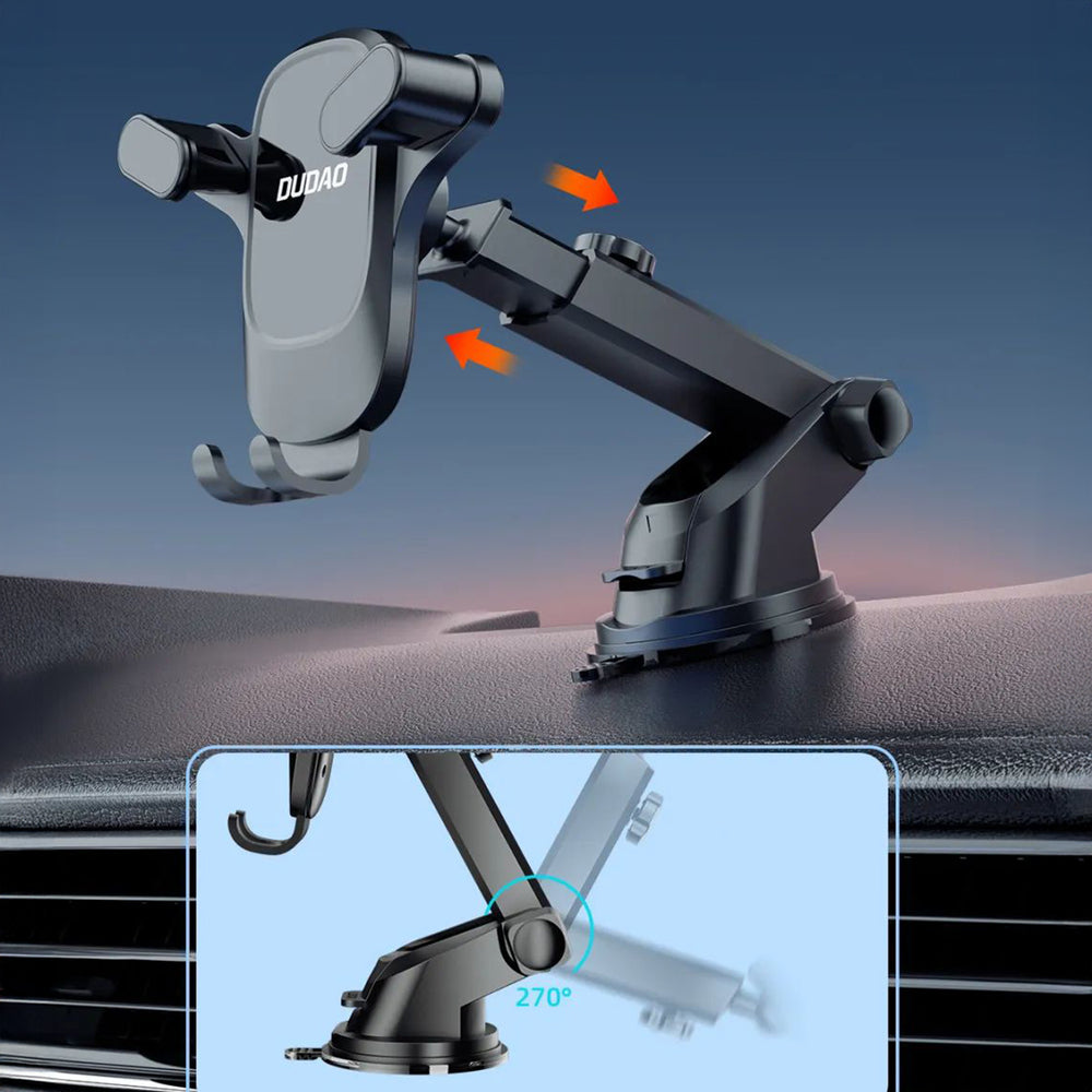 Dudao F5PRO+ Car Holder with Suction Cup - Black