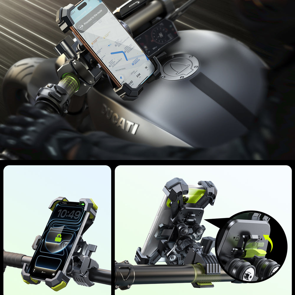Joyroom JR-ZS598 Anti-vibration Handlebar Phone Holder - Black