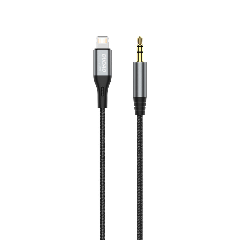 Dudao Lightning to mini jack 3.5mm audio cable 1m gray (L11PRO)