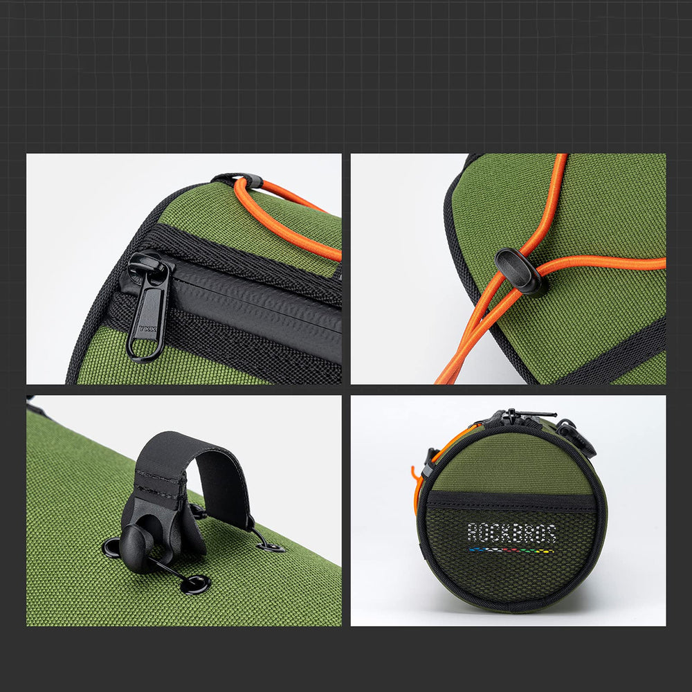 Rockbros TL002 ROAD TO SKY 1.5L Handlebar Bike Bag Waterproof - Green