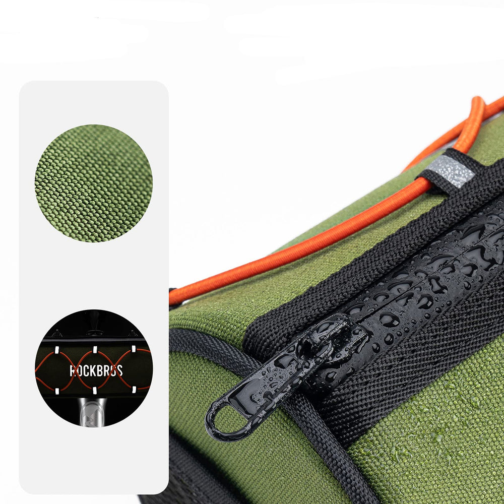 Rockbros TL002 ROAD TO SKY 1.5L Handlebar Bike Bag Waterproof - Green