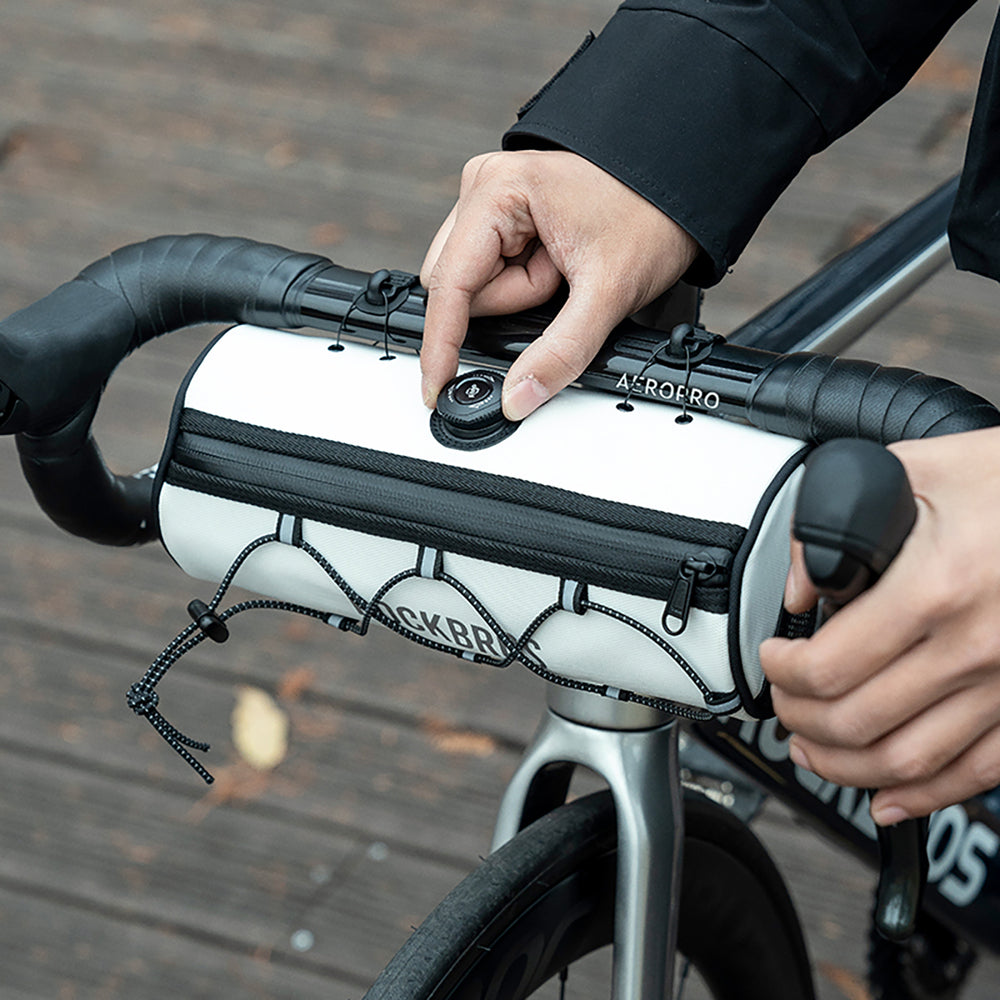 Rockbros TL002 ROAD TO SKY 1.5L Waterproof Handlebar Bike Bag - White