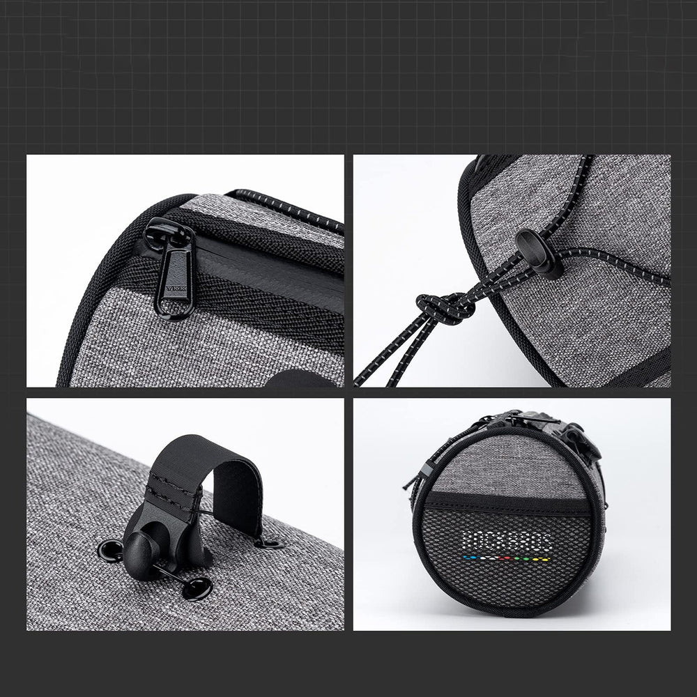 Rockbros TL002 ROAD TO SKY 1.5L Waterproof Handlebar Bike Bag - Gray