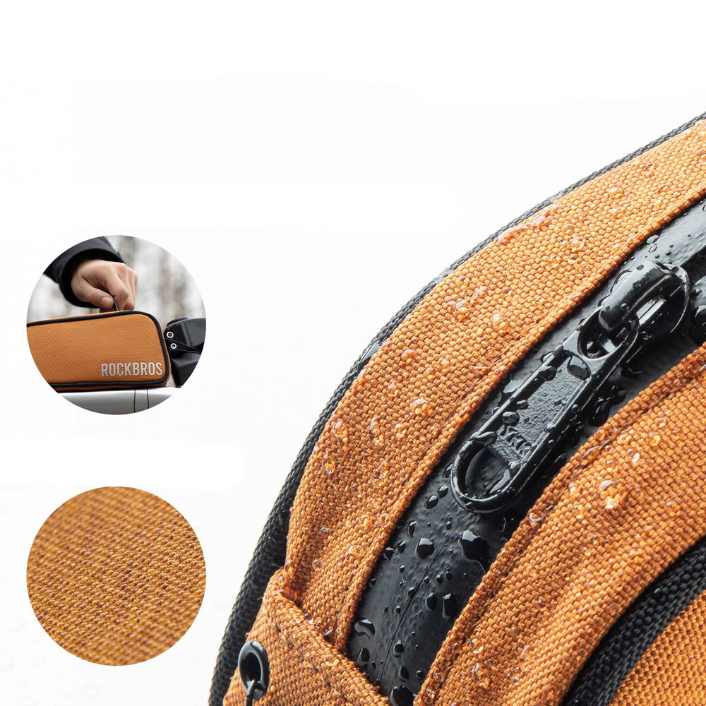 Rockbros TL004 ROAD TO SKY 0.7 l waterproof frame bag - orange