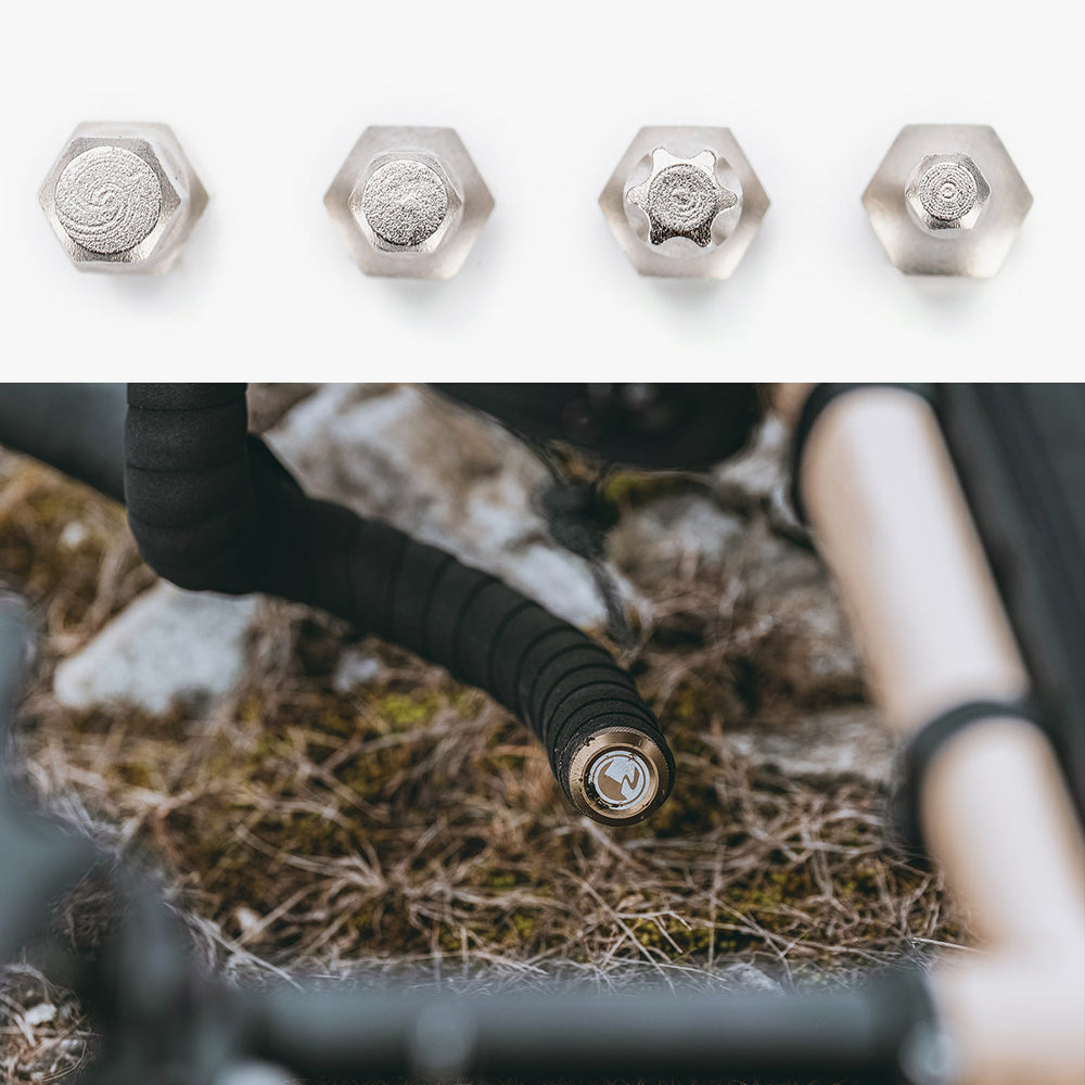 Rockbros ROAD TO SKY VK-KC10 6-in-1 Håndtag-monteret cykel Multitool - Brunt