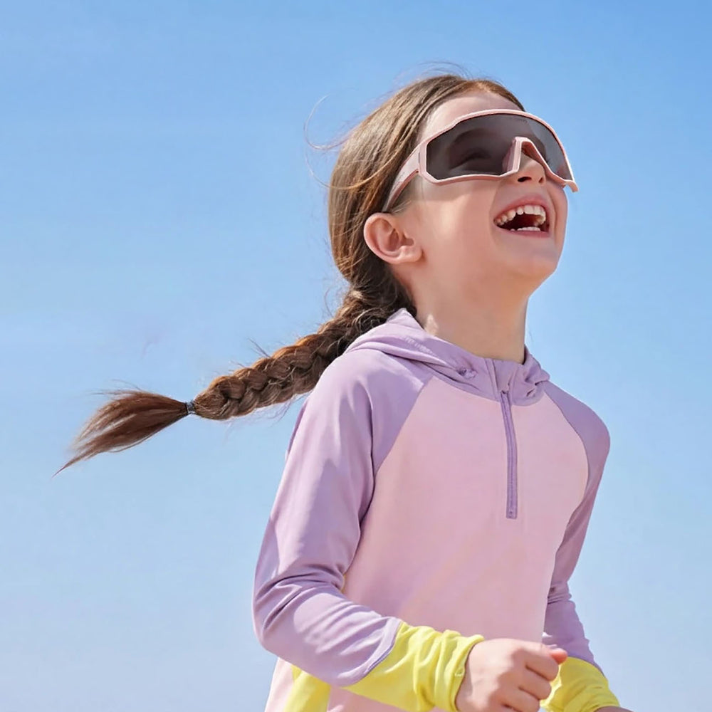 Rockbros SP383 Photochromic Cycling Glasses with UV400 Protection for Kids - Pink