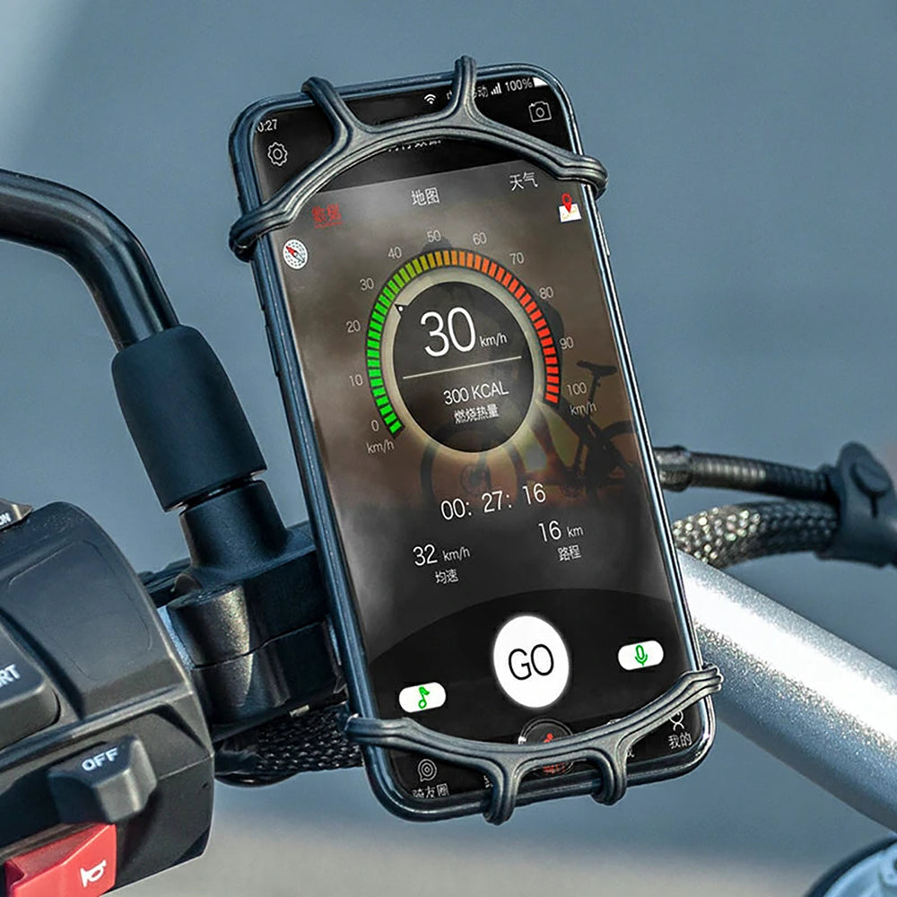 Rockbros LF436 Handlebar Clamp Phone Holder – Black