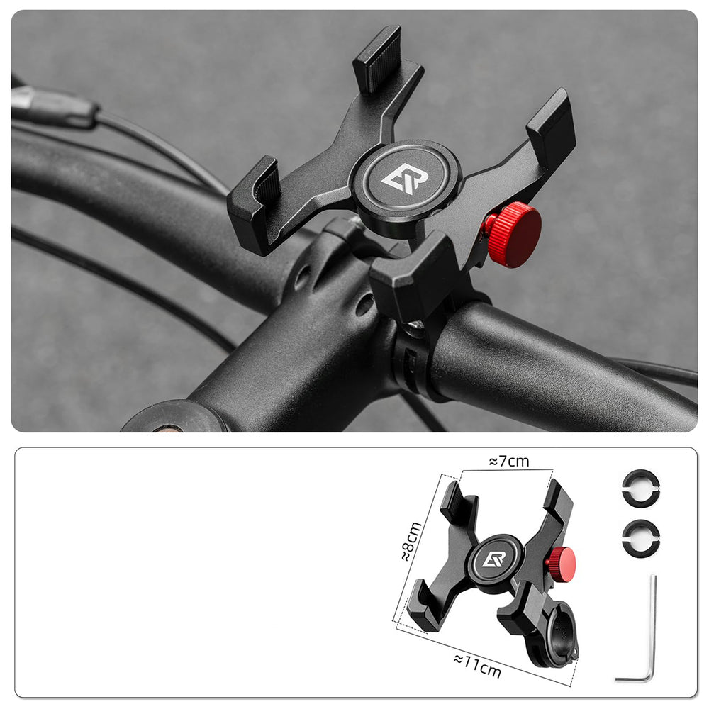 Rockbros 25210039001 Handlebar Clamp Phone Holder - Black