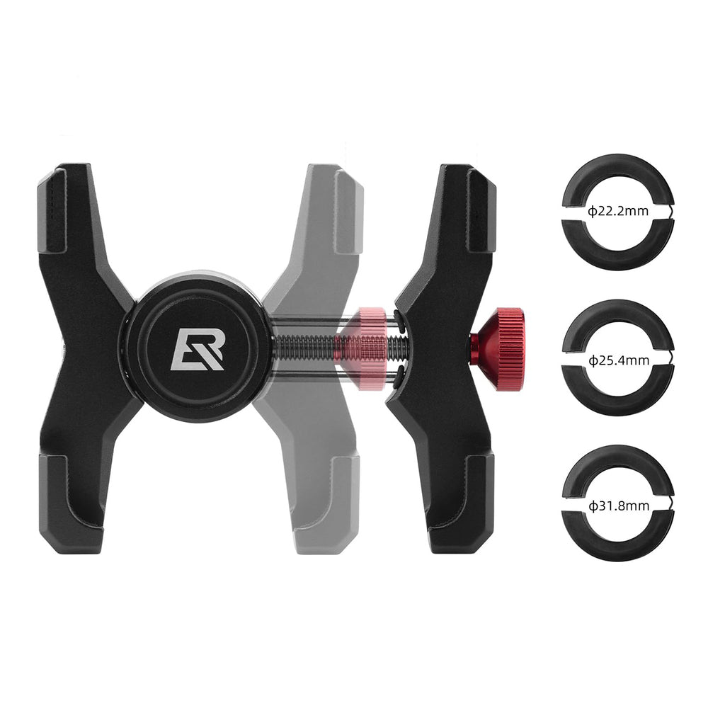 Rockbros 25210039002 phone holder clamp for headset cap - black