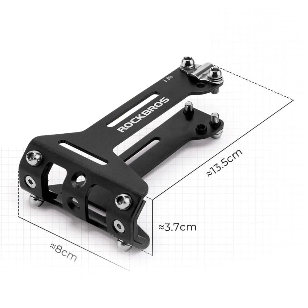 Rockbros 31210003001 Bottle Cage Adapter for Aluminum Saddle - Black