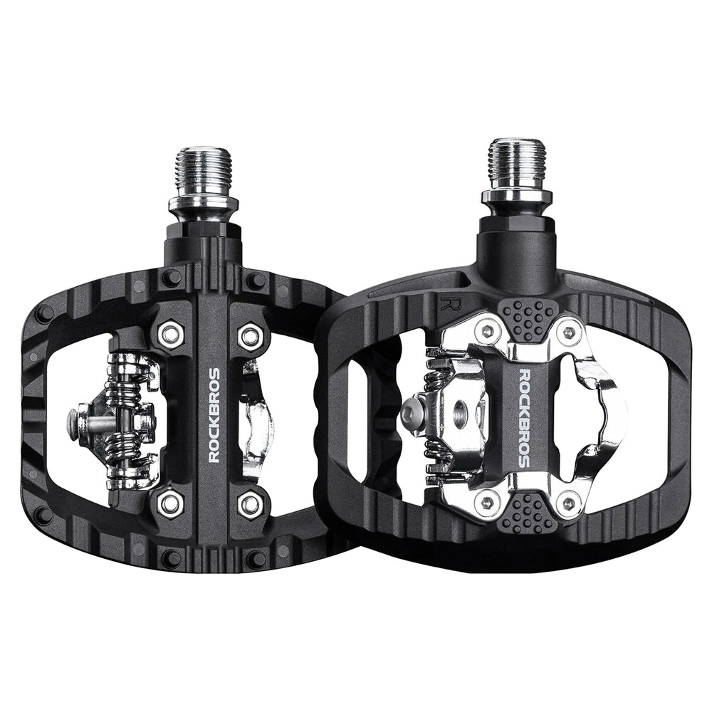 Rockbros PD303 Half-Lock Platform Bicycle Pedals - Black