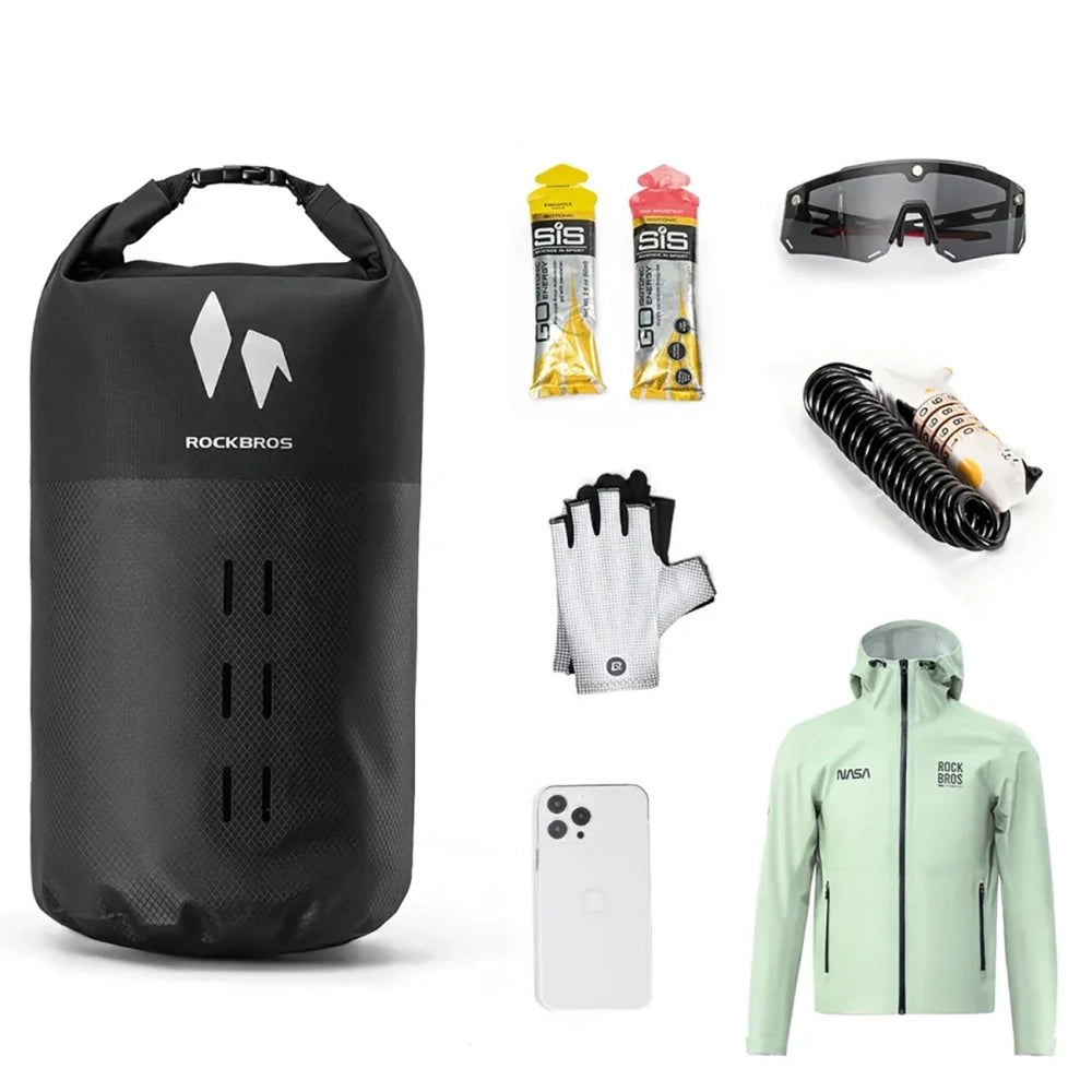 Rockbros AS-156 7l Fork Bag Waterproof Pannier - Black