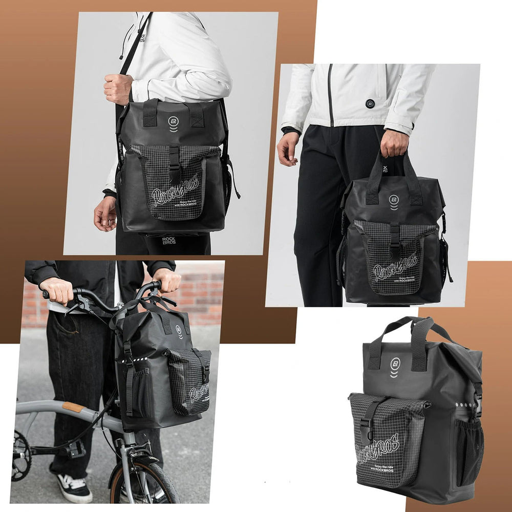 Rockbros AS-158 Handlebar Bag for Brompton 18L Folding Bike - Black
