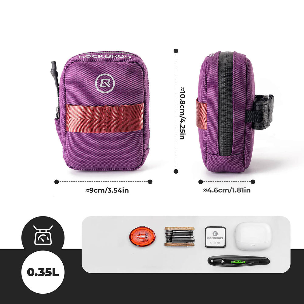 Rockbros F006 Bicycle Saddle Bag 0.35 l - Purple