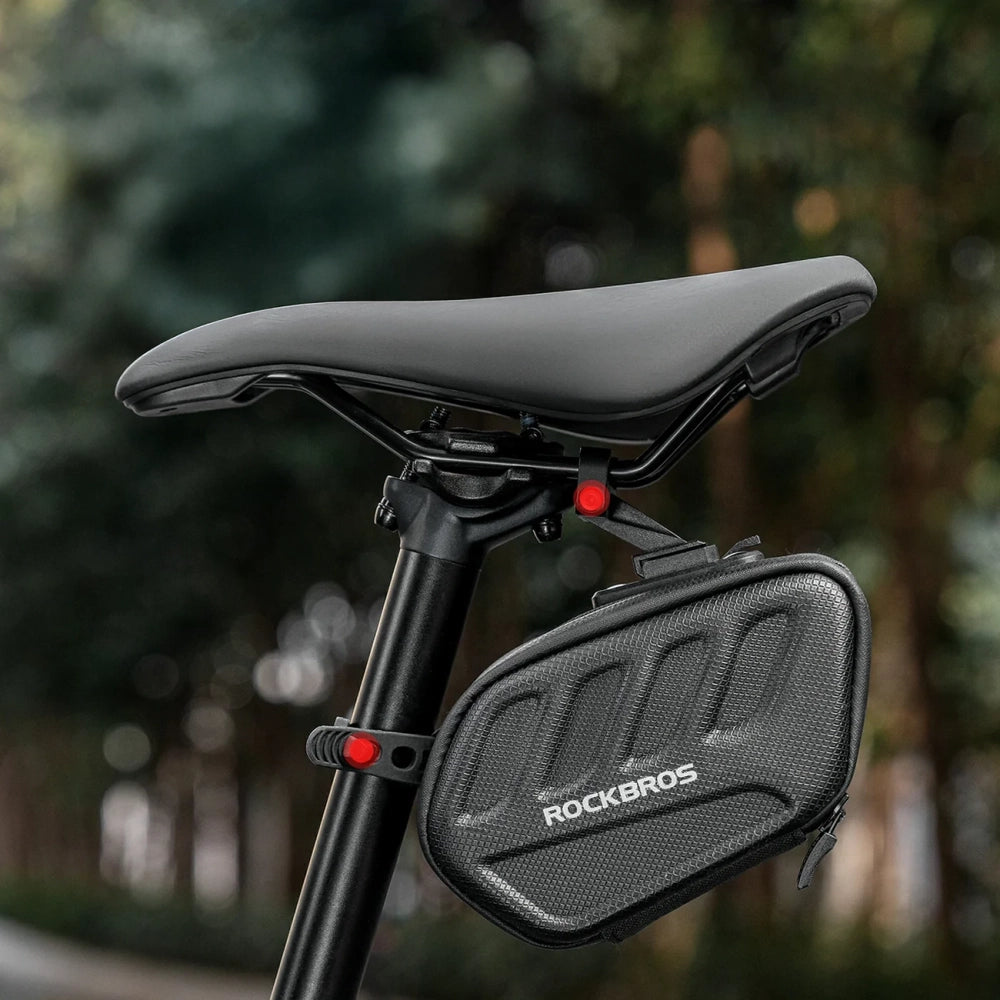 Rockbros C61 Bike Saddle Bag with Smart Rear Light 0.45L - Black