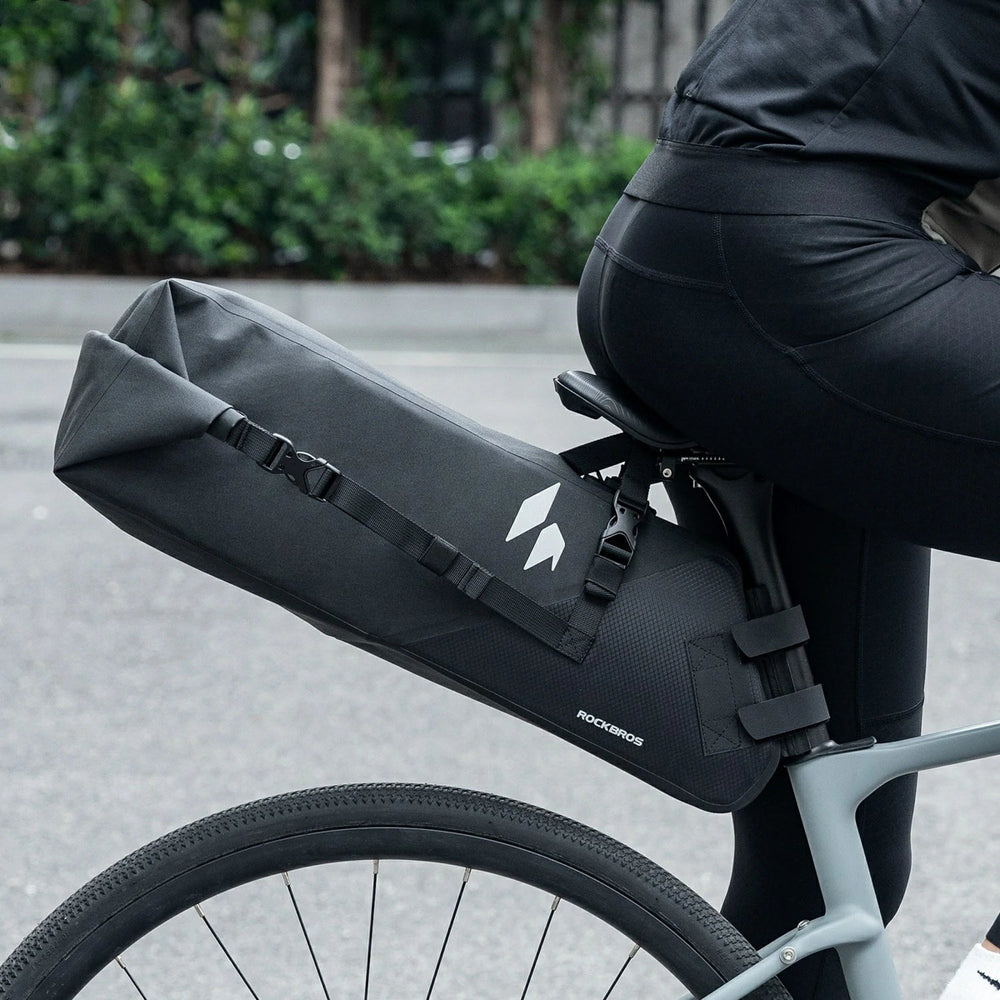 Rockbros AS-157 RideMate Waterproof Saddle Bag - Black