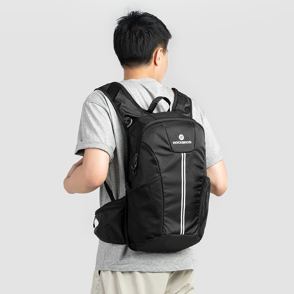 Rockbros H9 city backpack 20 l lightweight waterproof - black