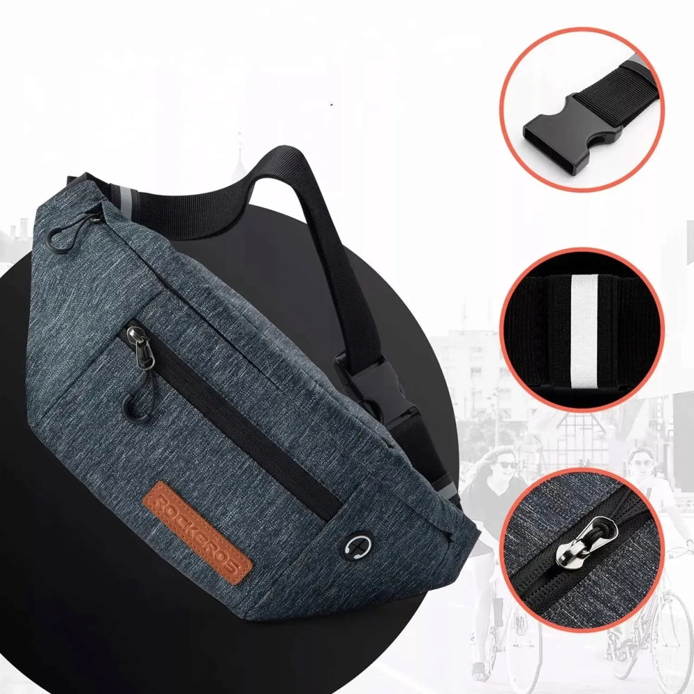 Rockbros H33 Bike Hip Bag 1.5L - Gray