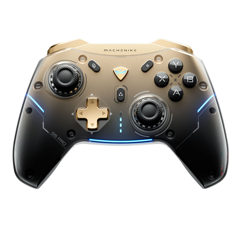 Machenike G5Pro Flagship Wireless Game Controller med Gyro opladning Station og knap kortlægning - sort og guld