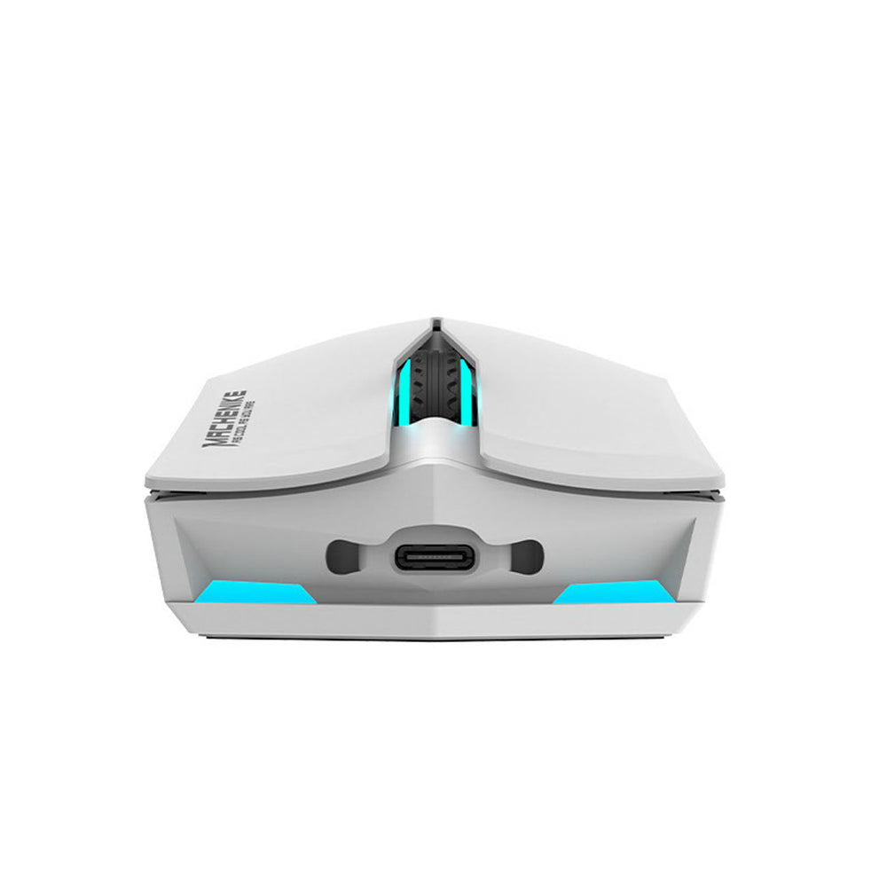 Machenike M721 trådløs spilmus 10000 DPI med RGB baggrundsbelysning - hvid
