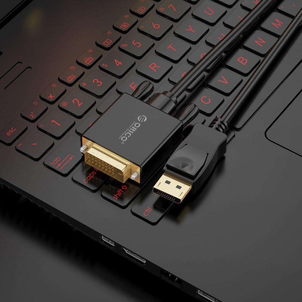 Orico XD-DTD DisplayPort to DVI 4K Cable 2m - Black