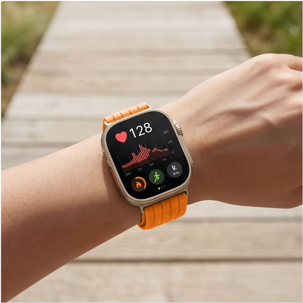 Tech-Protect Nylon Strap for Huawei Watch Fit 3 / 4 / 4 Pro / 5 / 5 Pro - Orange
