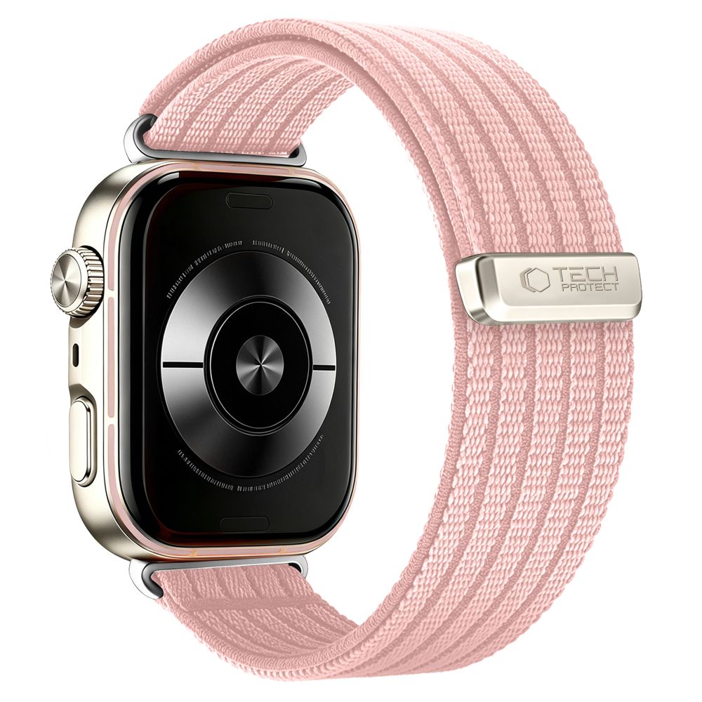 Tech-Protect Nylon Strap for Huawei Watch Fit 3 / 4 / 4 Pro / 5 / 5 Pro - Pink