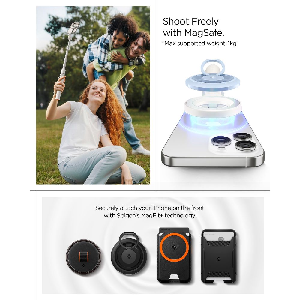 Spigen S582W Bluetooth Selfie Stick - Beige