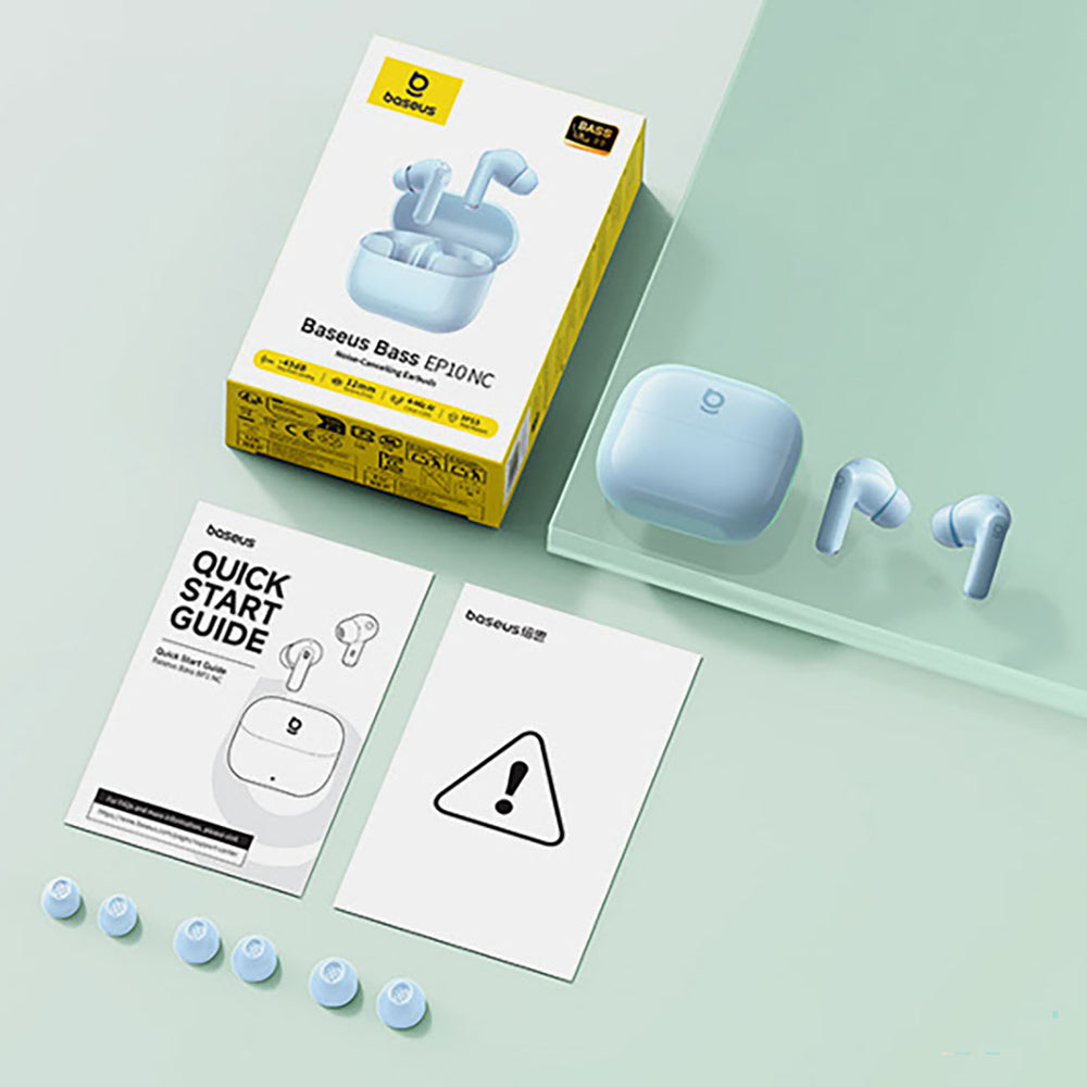 Baseus Bass EP10 TWS Wireless In-Ear Headphones with ANC - Blue