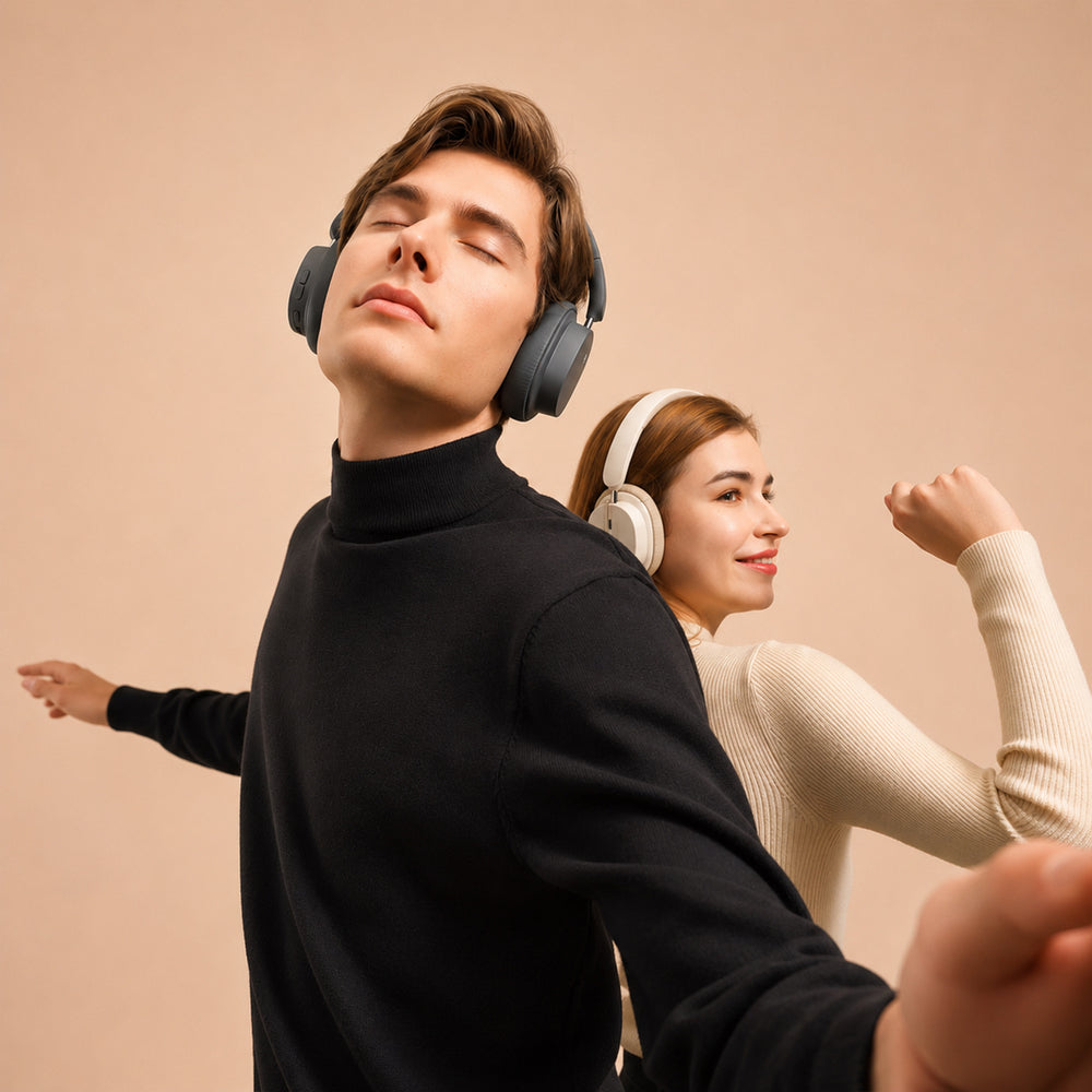 Baseus Bowie D05 Trådløse On-Ear Bluetooth 5.3 Hovedtelefoner - Sort